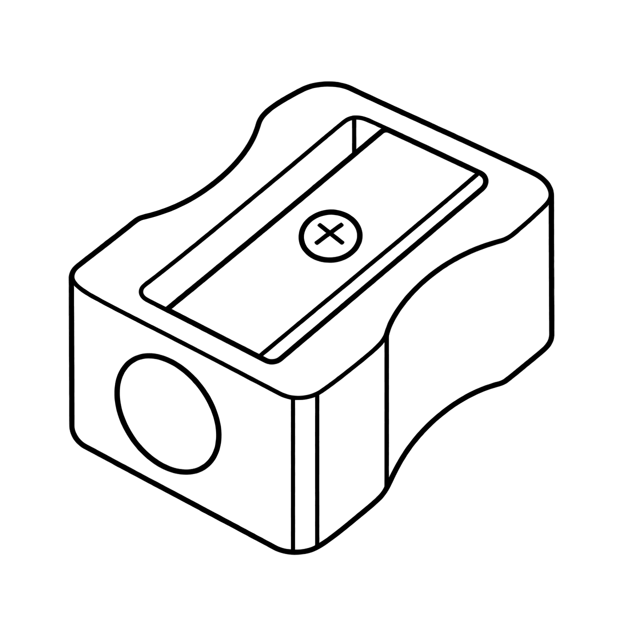 鉛筆削りのぬりえ用線画