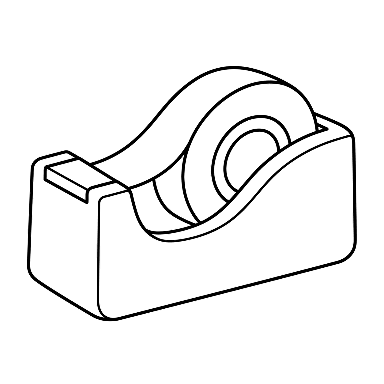 テープカッターのぬりえ用線画