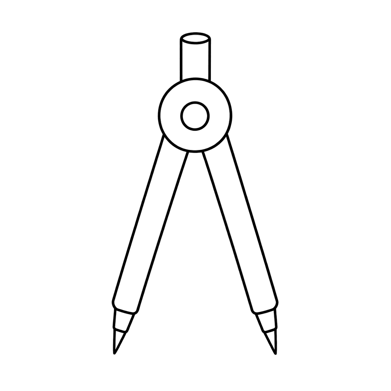 コンパスのぬりえ用線画