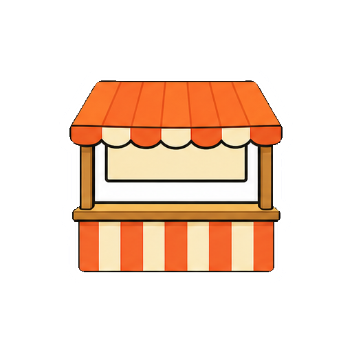 文字や人物がない模擬店のアイコン