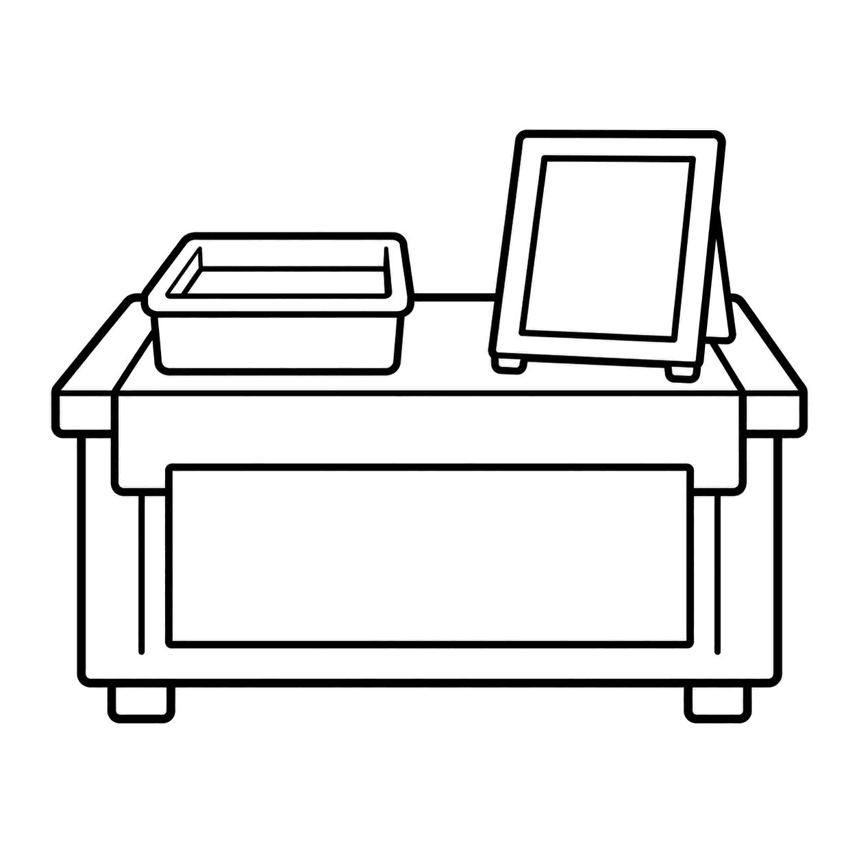 受付のぬりえ用線画