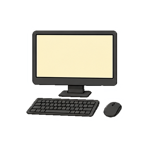 ロゴや画面表示がないデスクトップPCアイコン