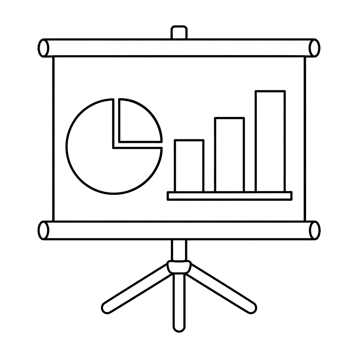 プレゼン画面のぬり絵用線画