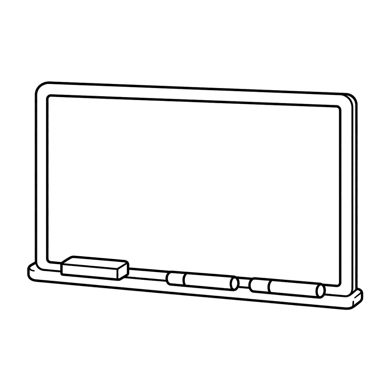 ホワイトボードのぬり絵用線画