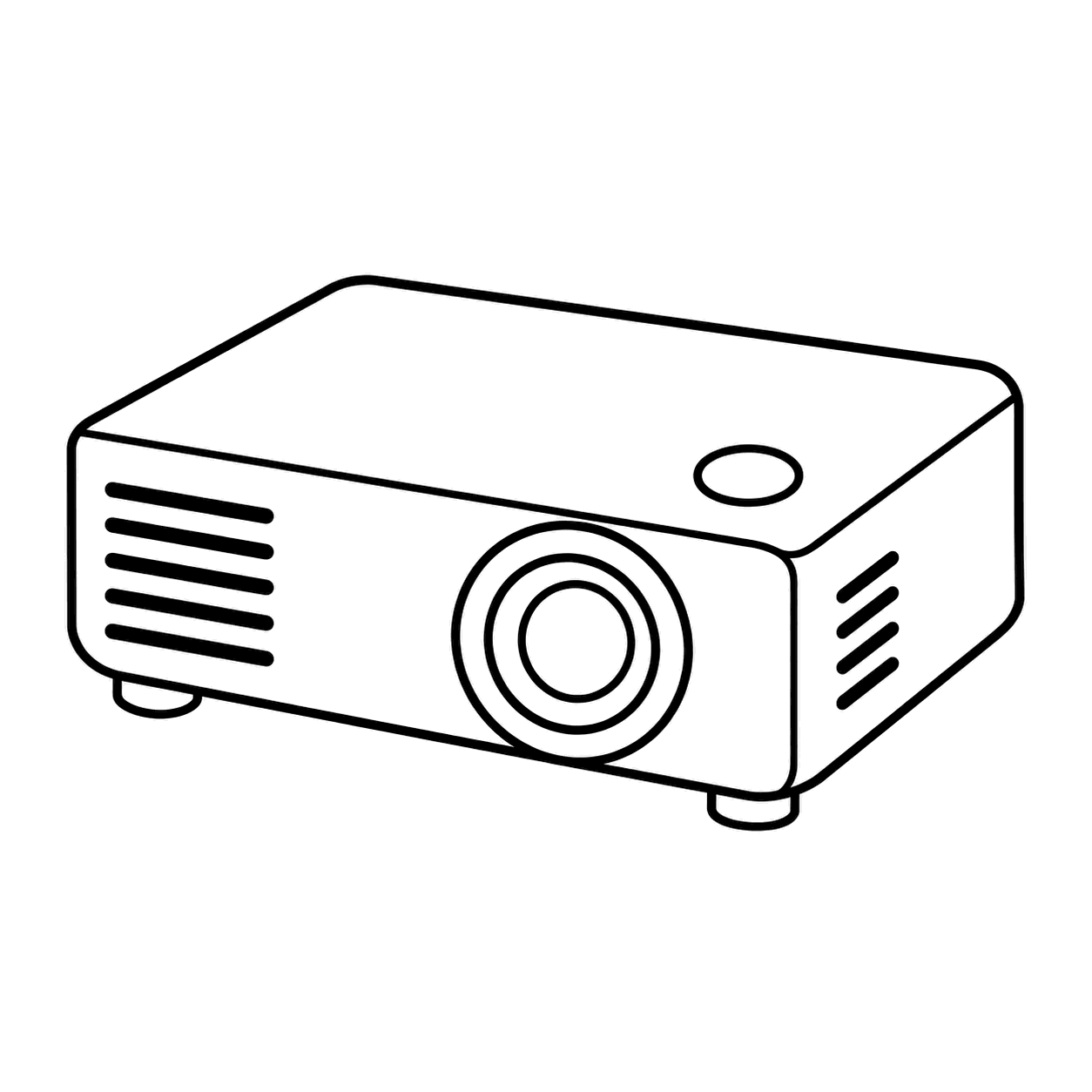 プロジェクターのぬり絵用線画