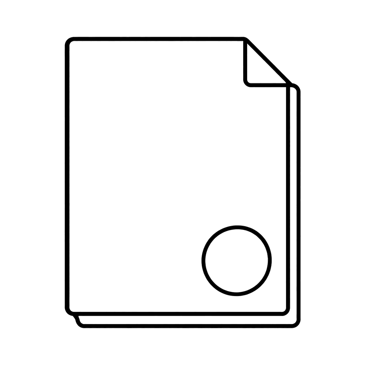 契約書のぬり絵用線画