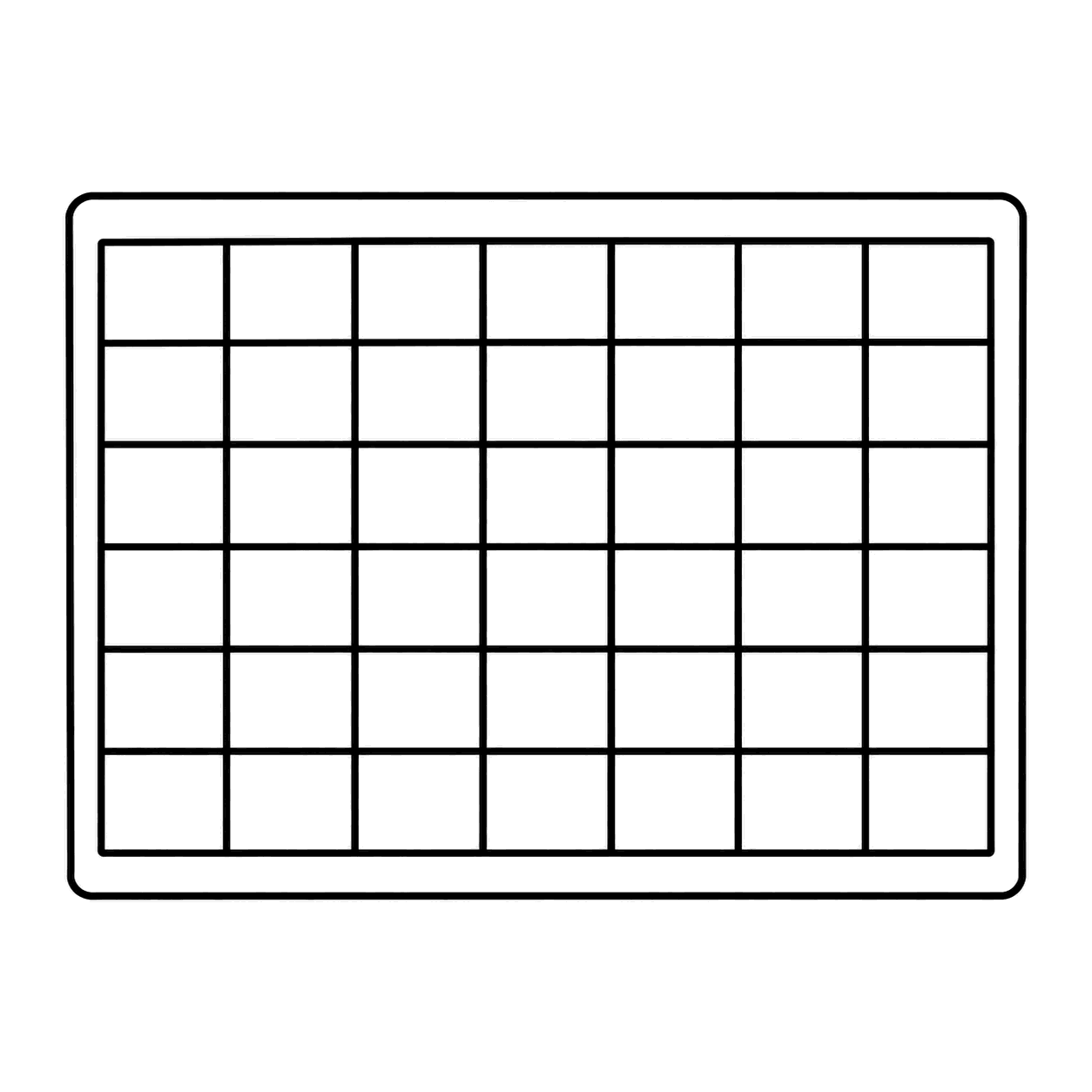 表計算ボードのぬり絵用線画