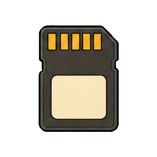 文字やロゴがないメモリーカードのアイコン