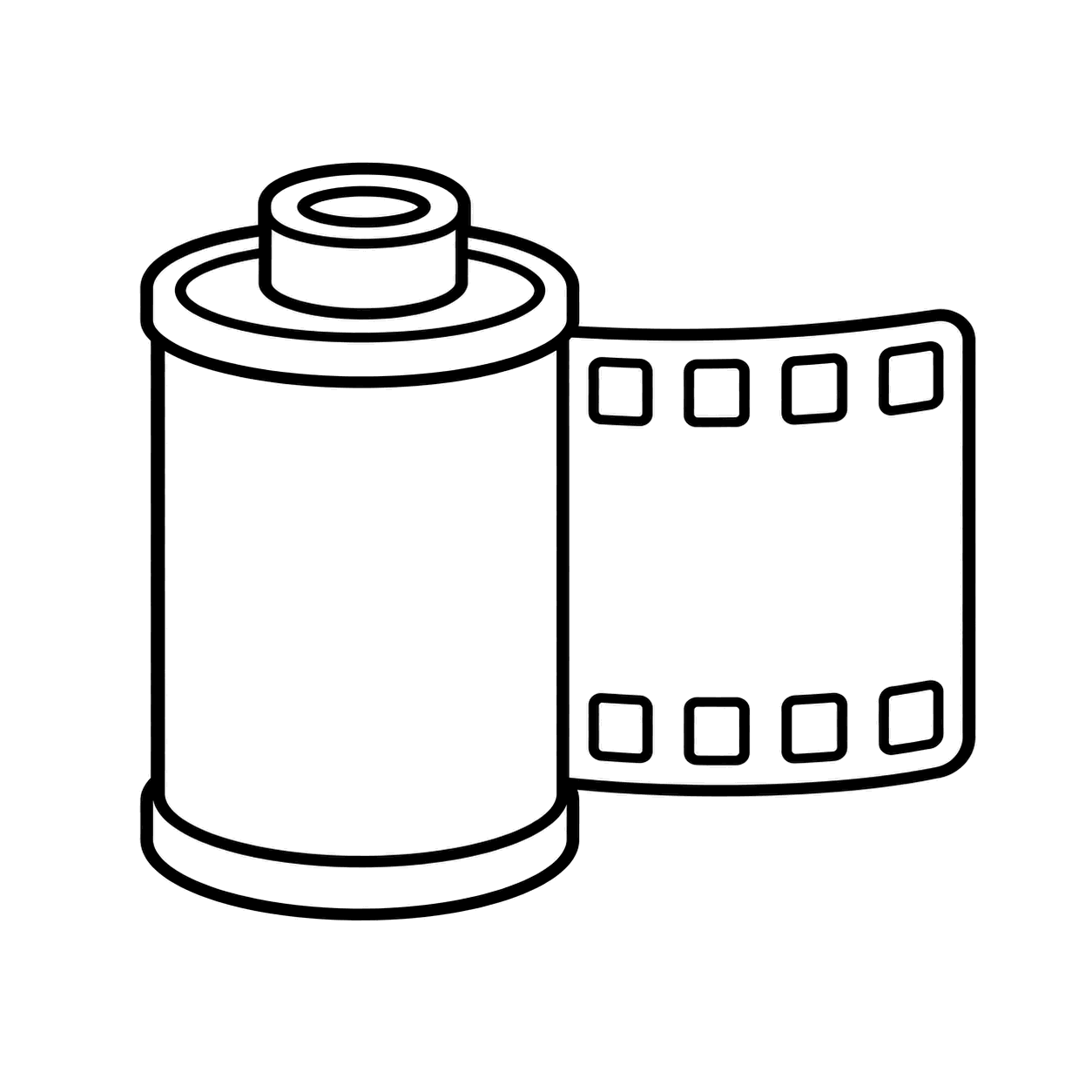 フィルムのぬりえ用線画