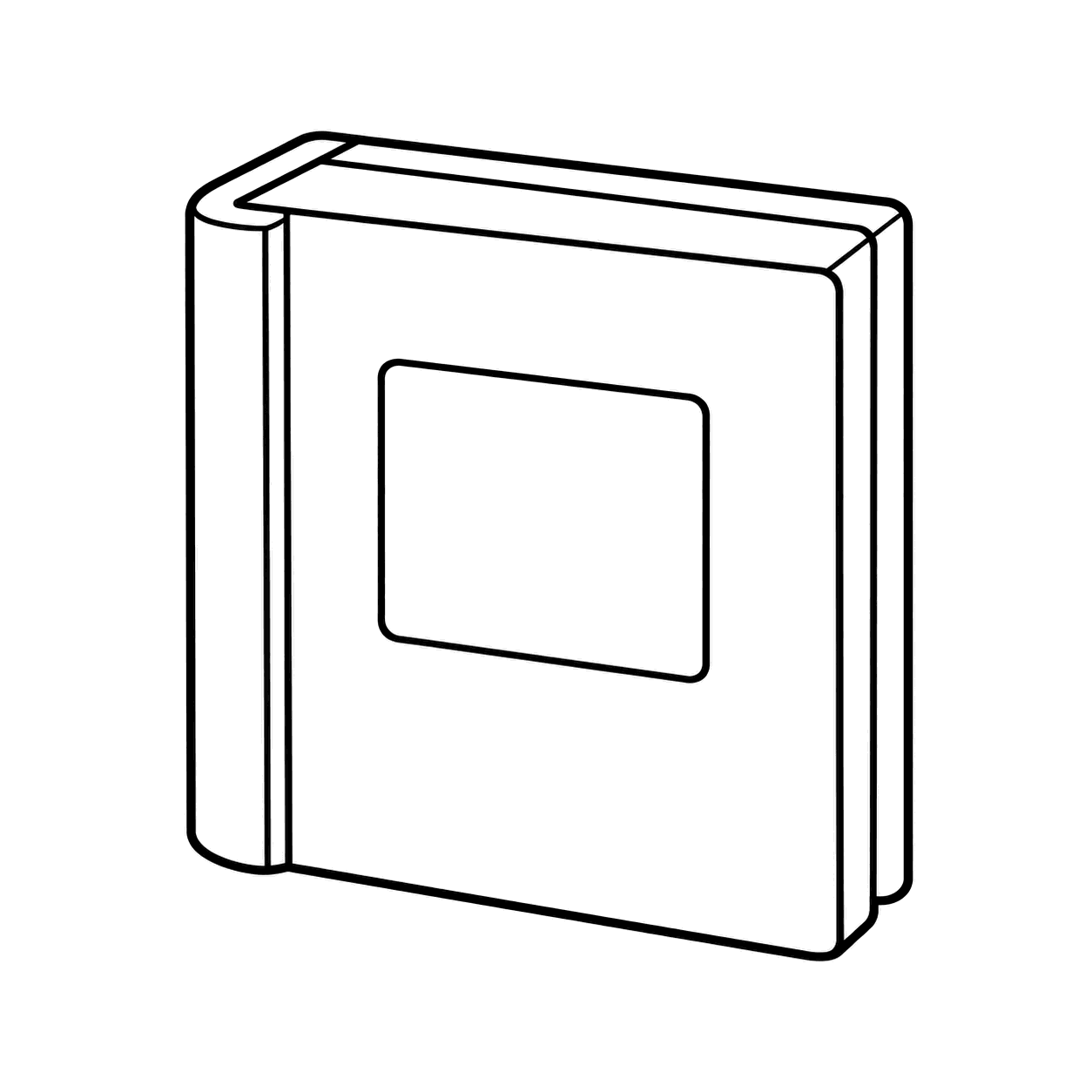 写真アルバムのぬりえ用線画