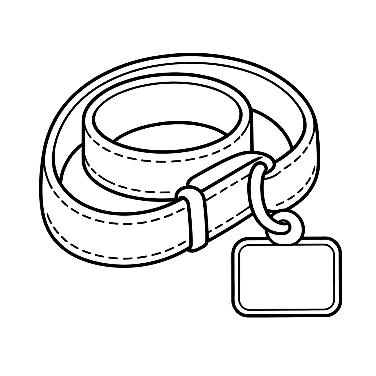 カメラストラップのぬりえ用線画