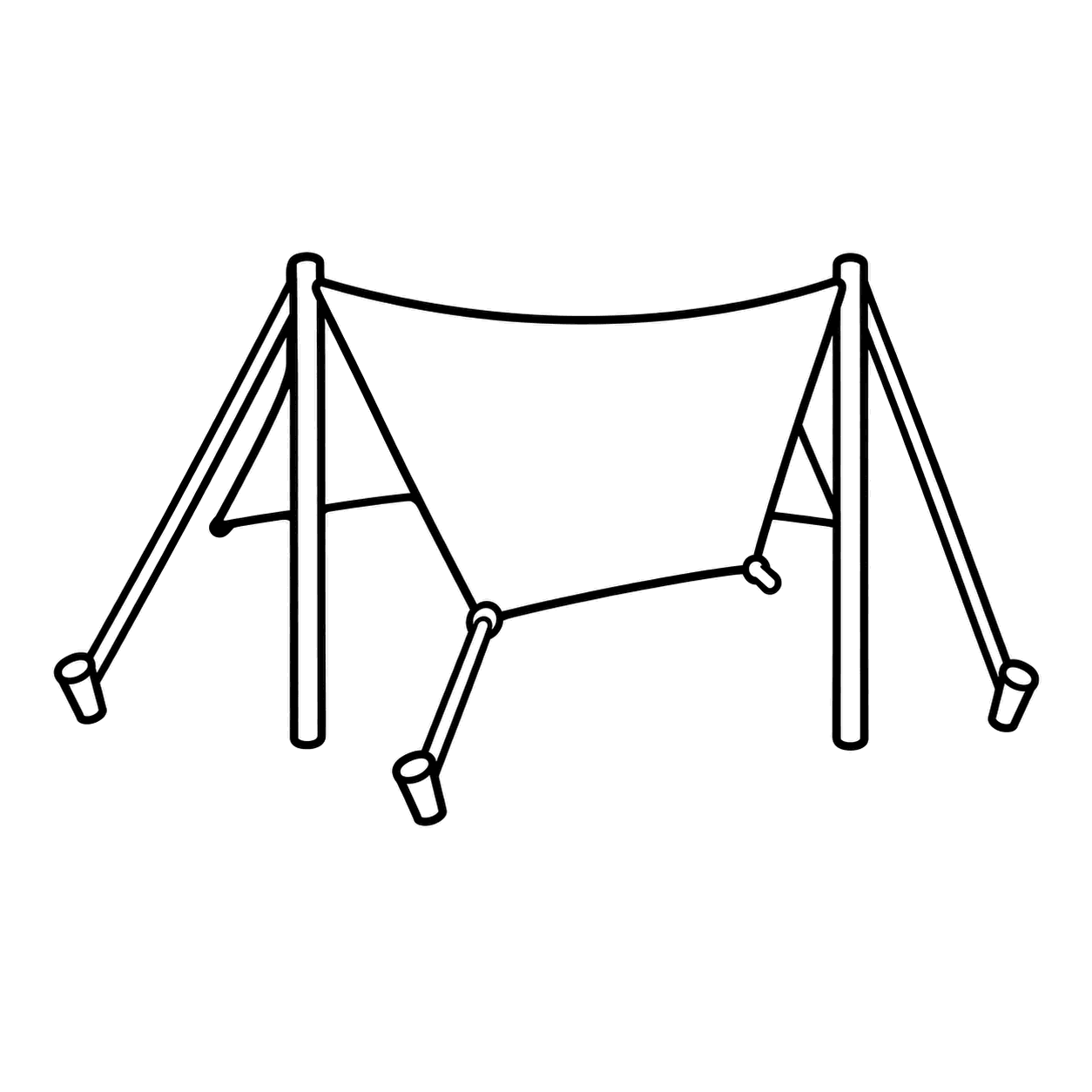 タープのぬりえ用線画