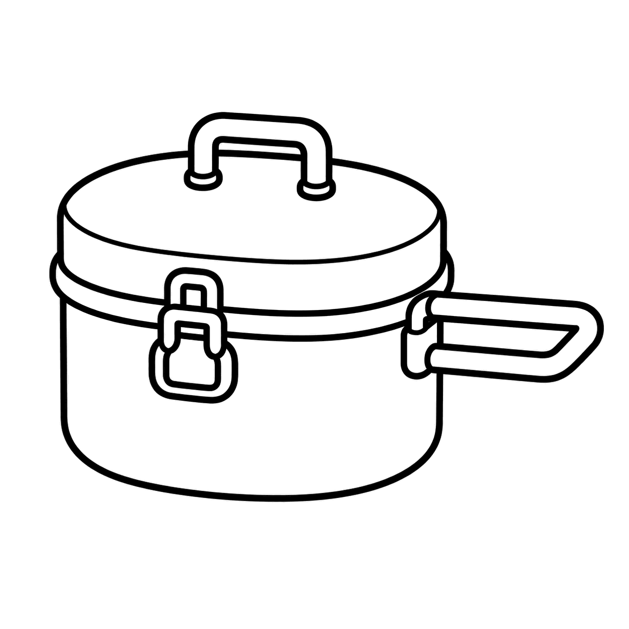 飯ごうのぬりえ用線画