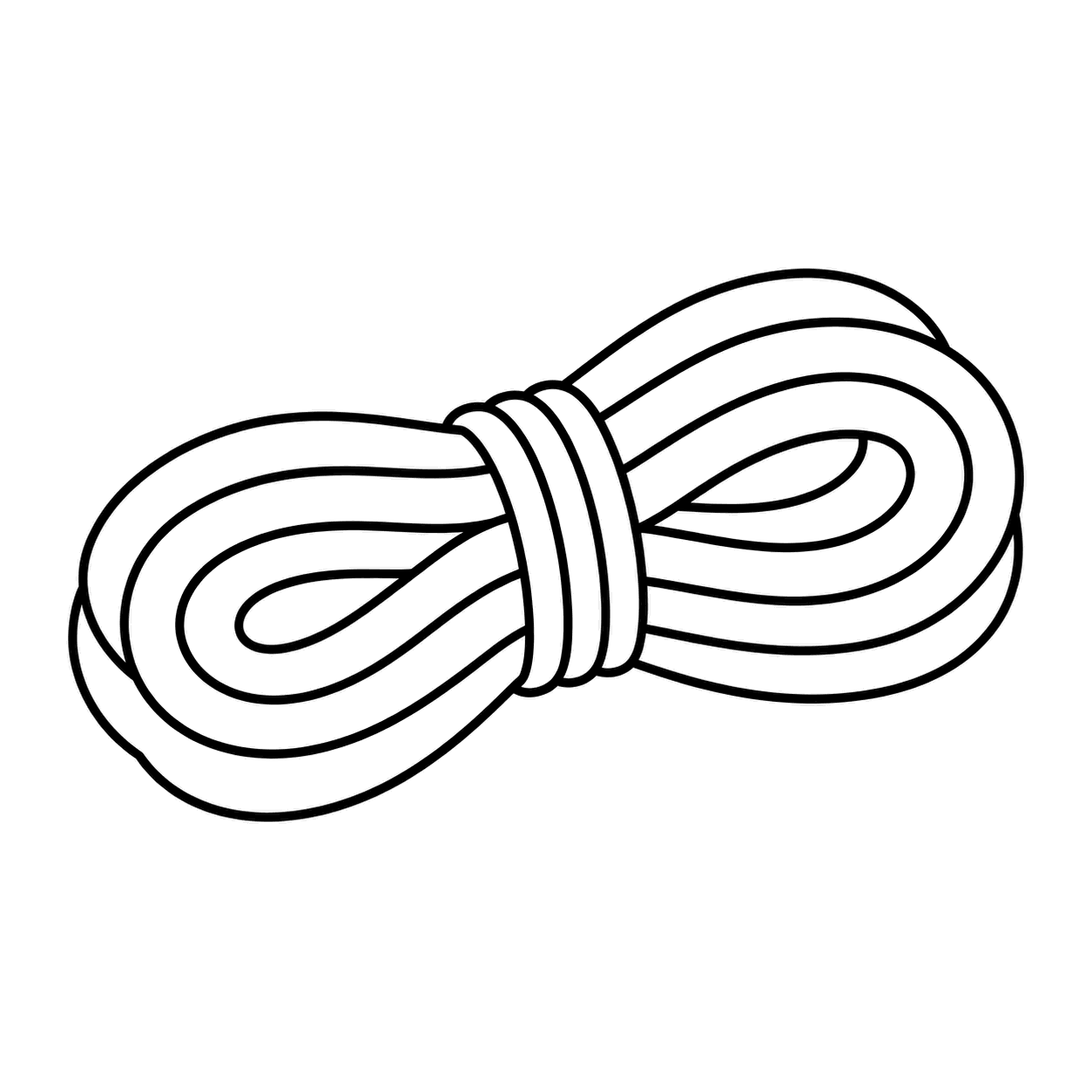 ロープのぬりえ用線画