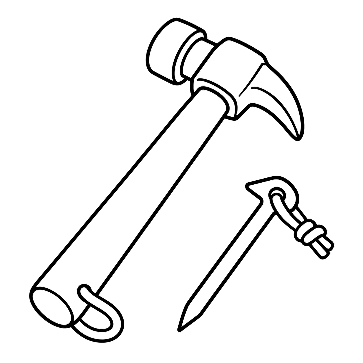 ペグハンマーのぬりえ用線画