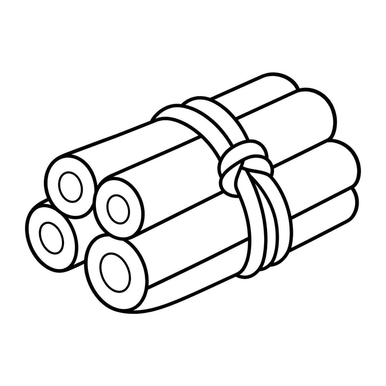 薪束のぬりえ用線画