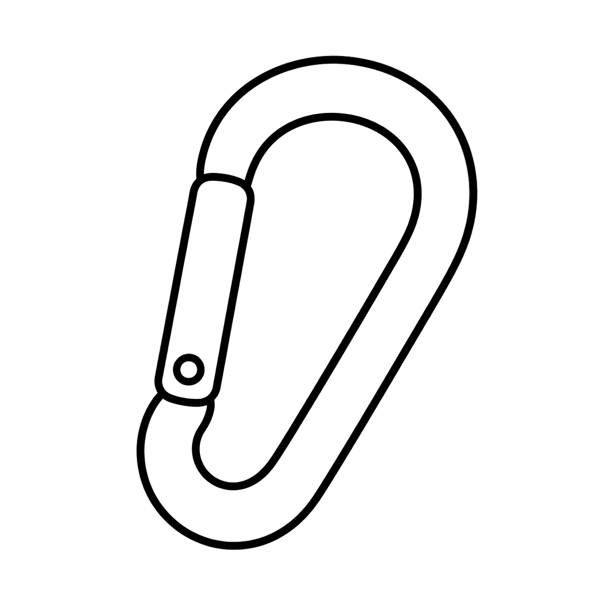 カラビナのぬりえ用線画