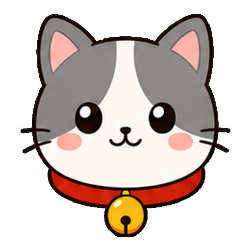 鈴付き首輪をした猫アイコン