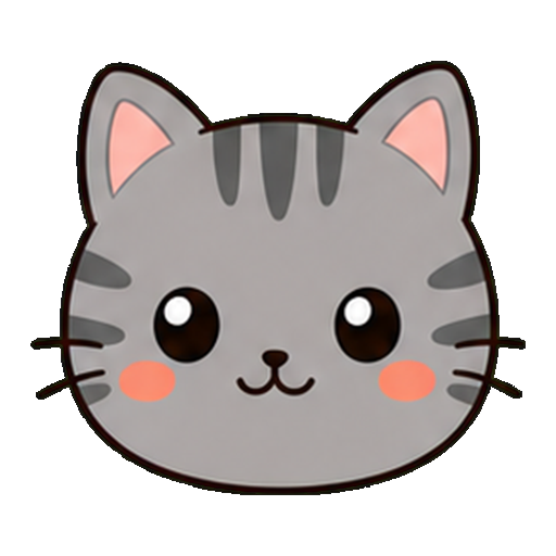 しま模様のトラ猫アイコン