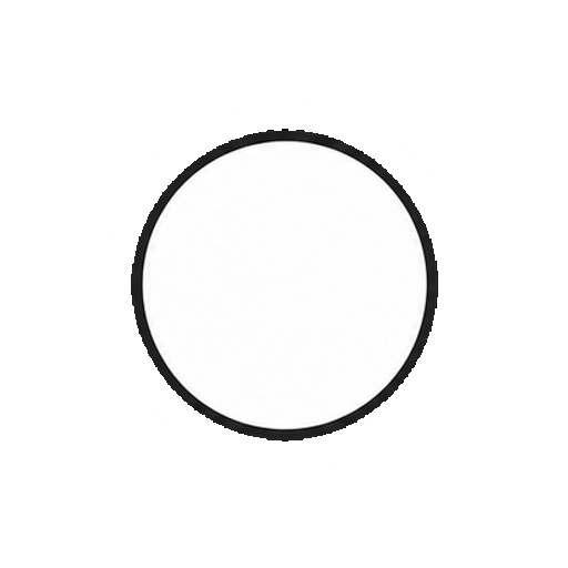文字や数字がないシンプルなマル記号