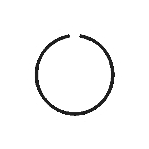 文字や数字がない開いたマル記号