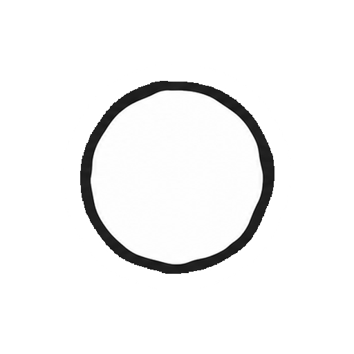 文字や数字がない手描き風マル記号
