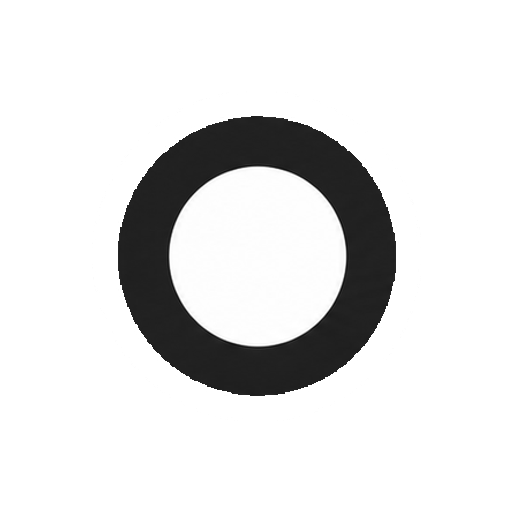 文字や数字がない極太のマル記号