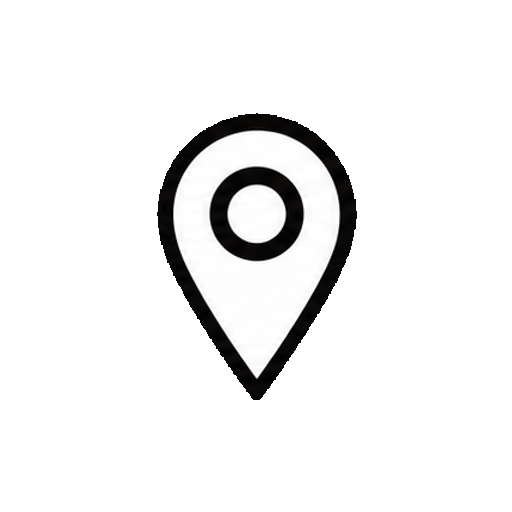 文字やロゴがない地図ピンのアイコン