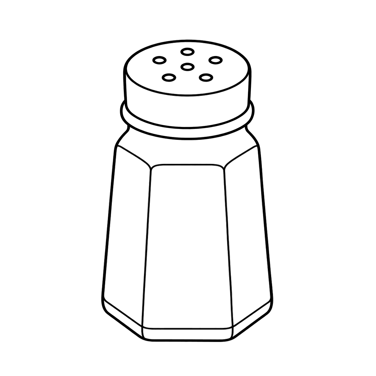 塩のぬり絵用線画