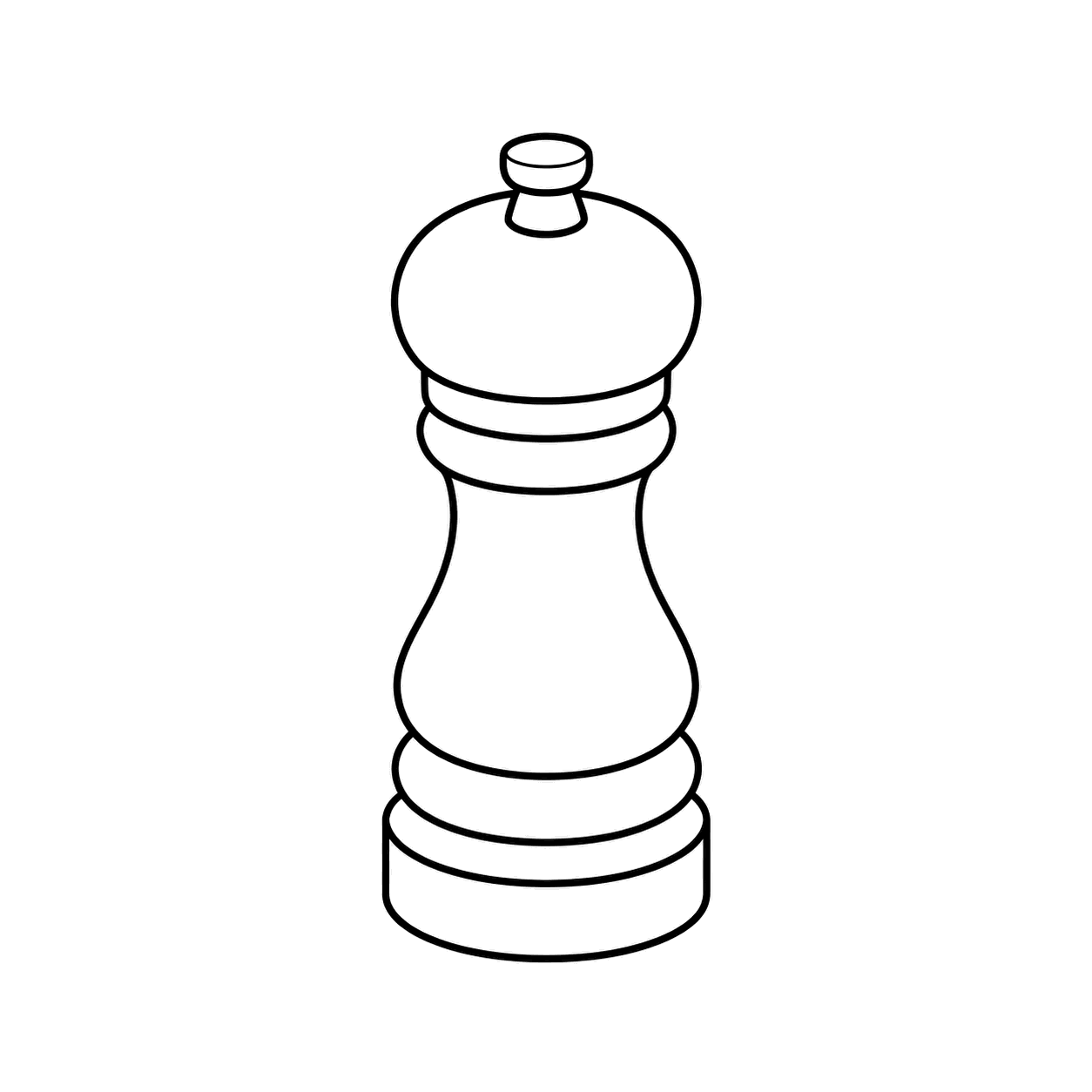 こしょうのぬり絵用線画