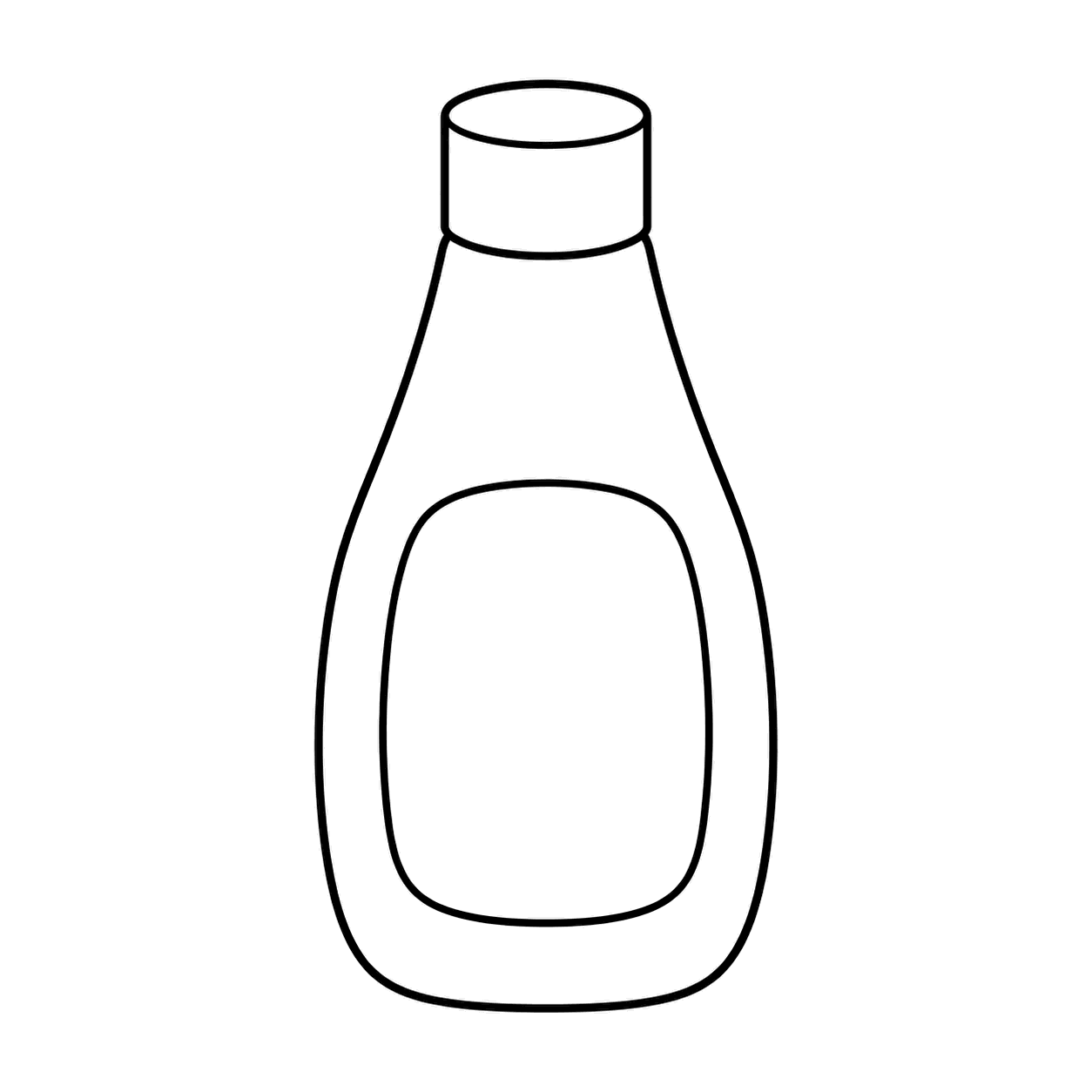 マヨネーズのぬり絵用線画