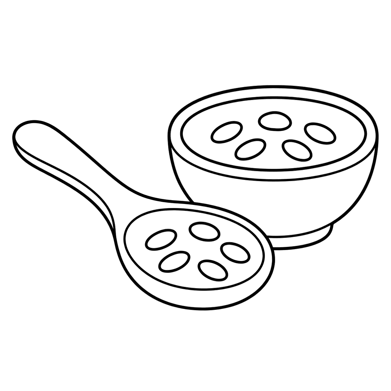 ごまのぬりえ用線画