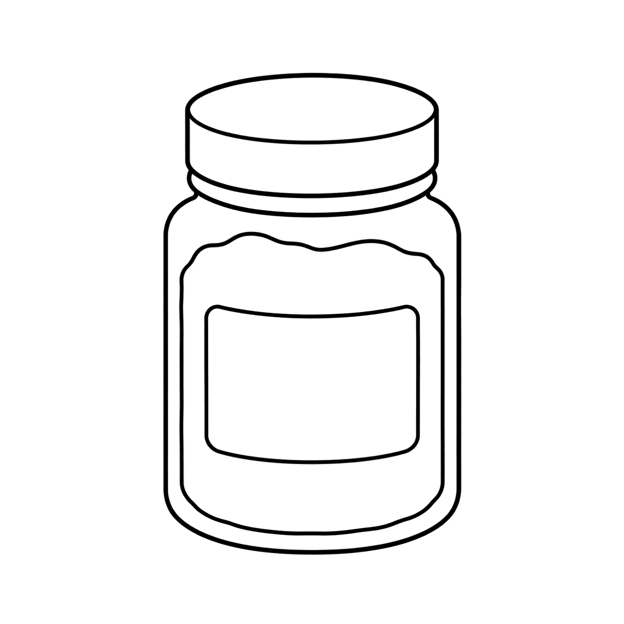 ハーブのぬり絵用線画