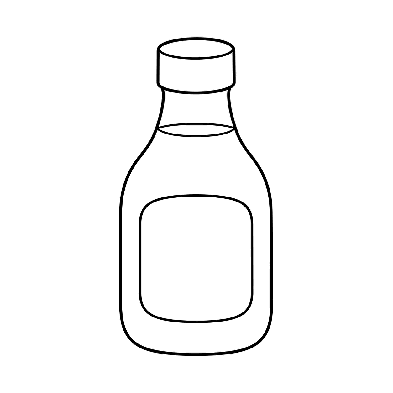 ドレッシングのぬり絵用線画