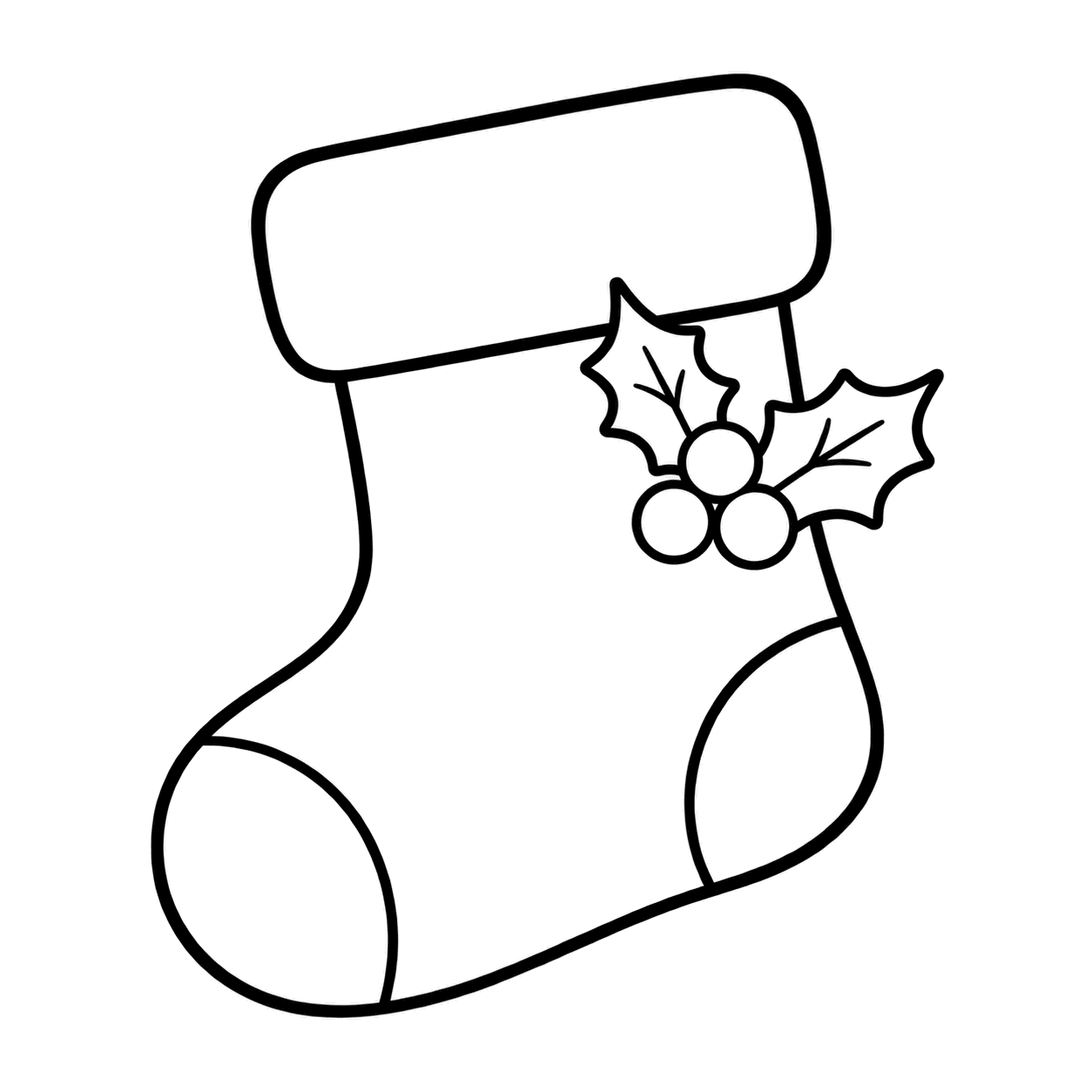 赤い靴下のぬりえ用線画