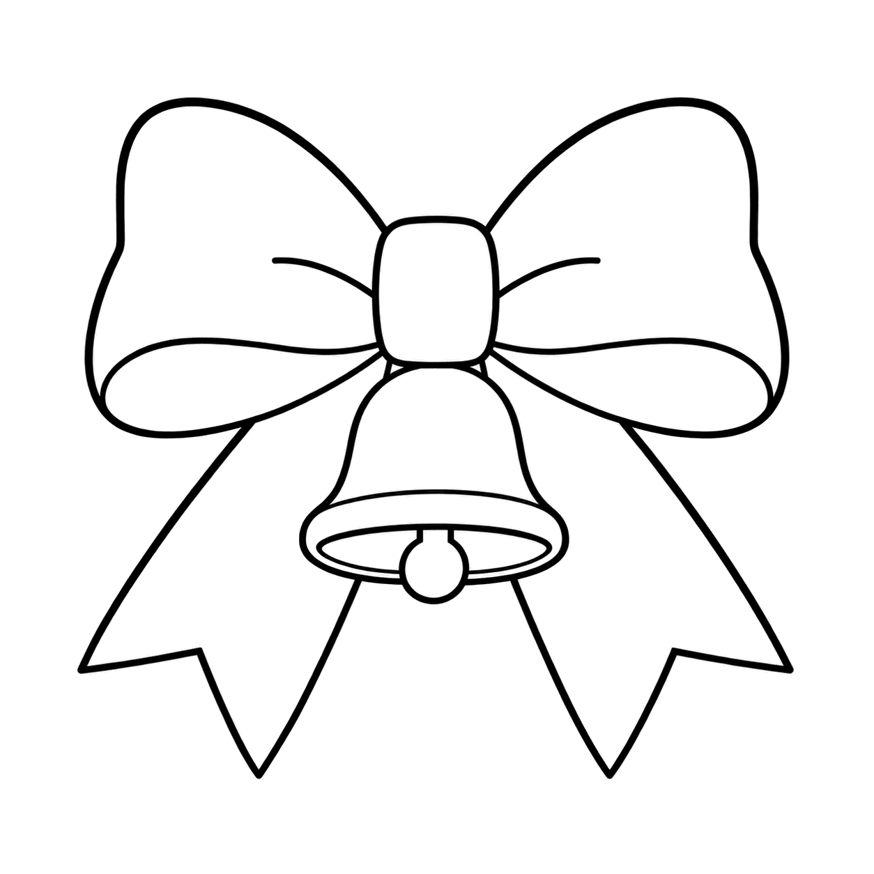 赤いリボンのぬりえ用線画