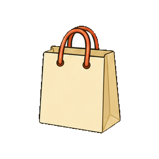 文字やロゴがない百貨店紙袋のアイコン