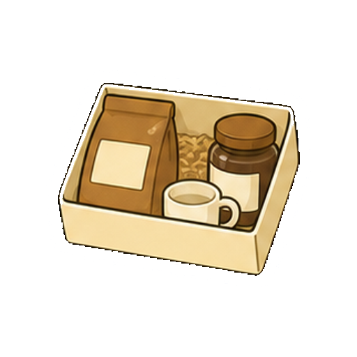 文字やロゴがないコーヒーギフトのアイコン
