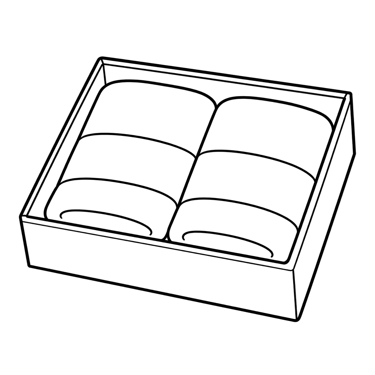 タオルギフトのぬり絵用線画