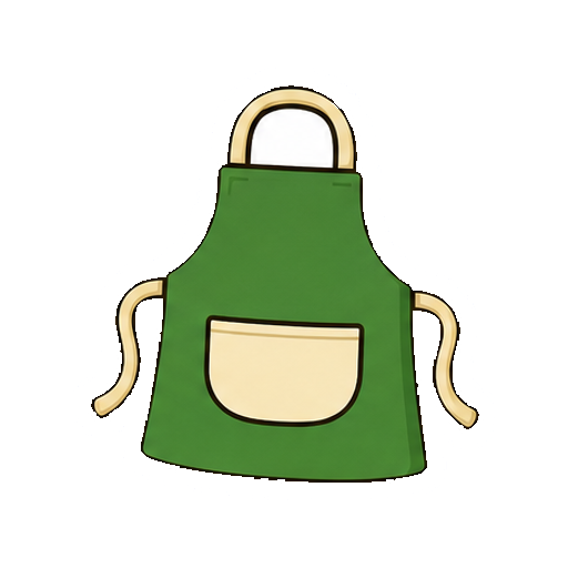 文字やロゴがないエプロンアイコン