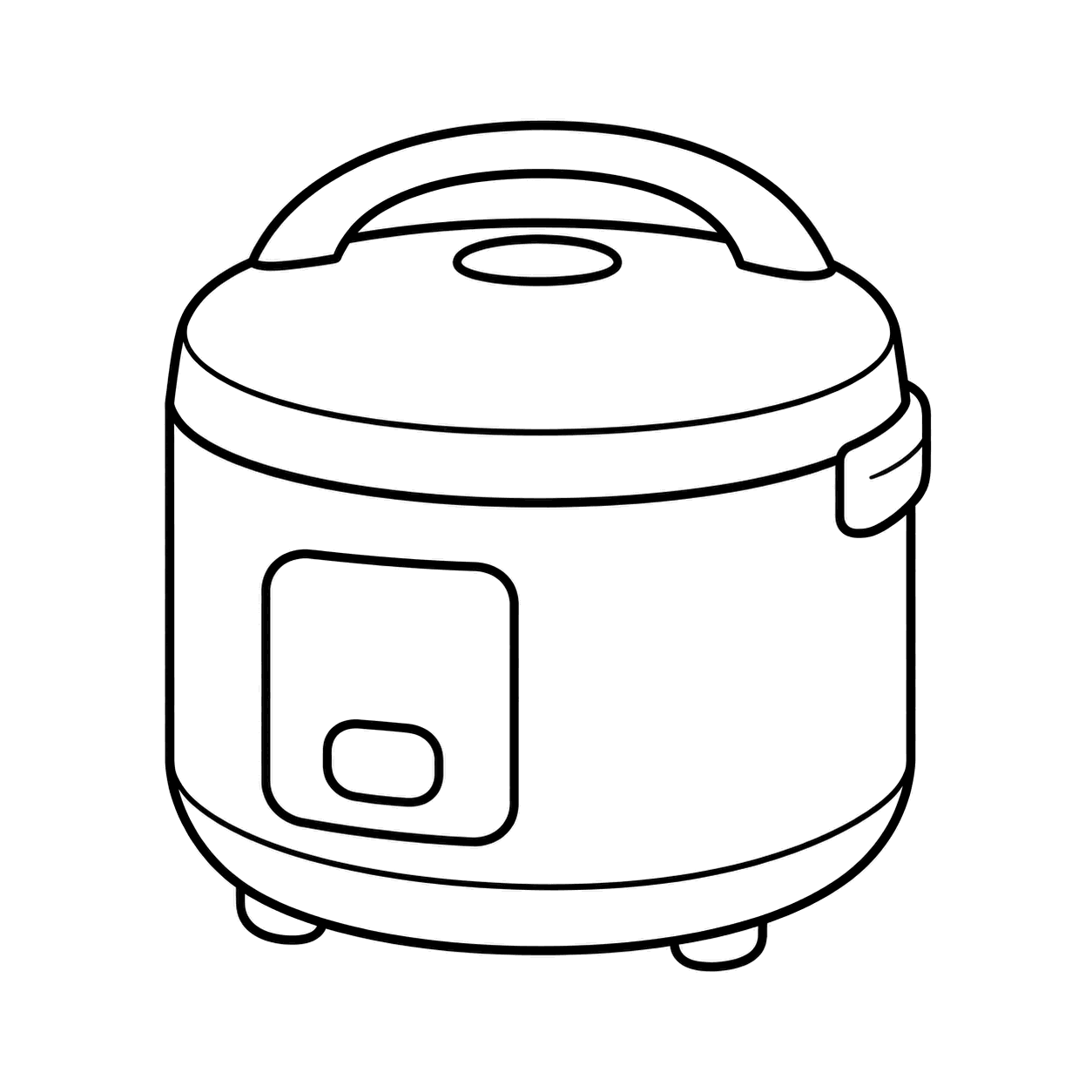 炊飯器のぬりえ用線画