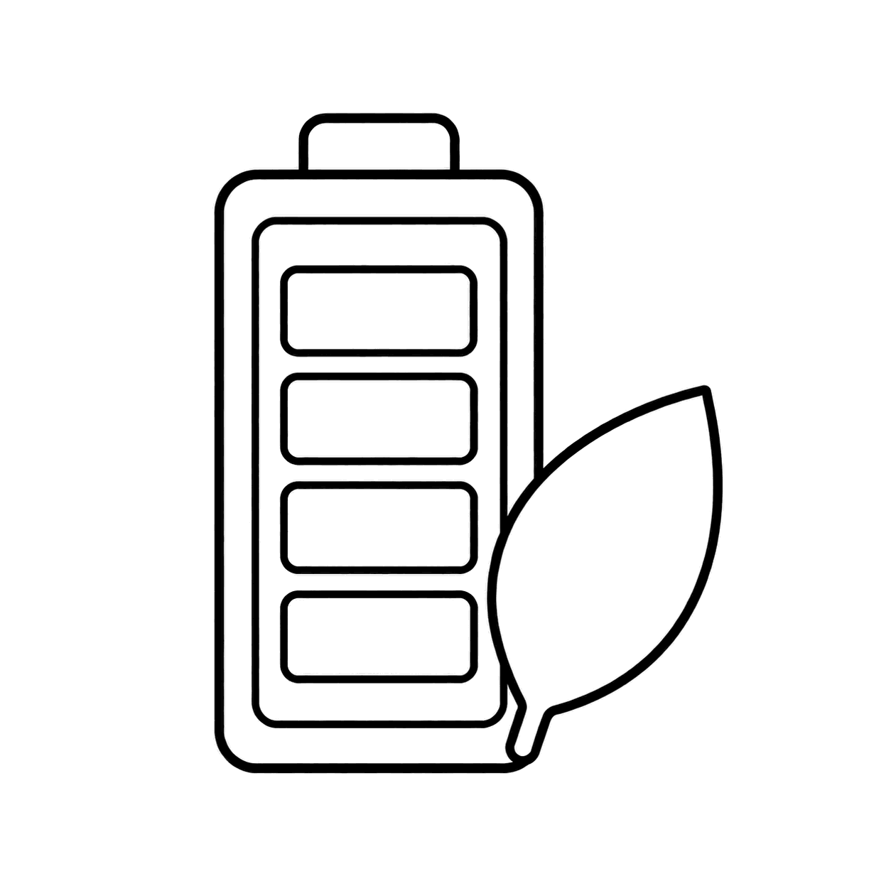 節電電池のぬりえ用線画