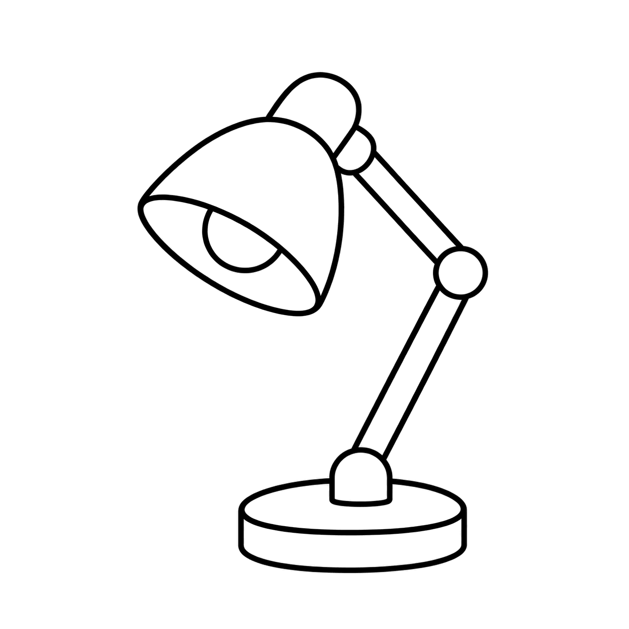 LEDランプのぬり絵用線画