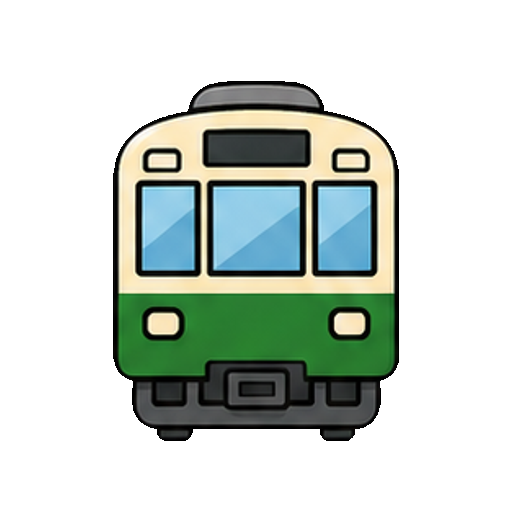 文字や番号がないローカル電車アイコン