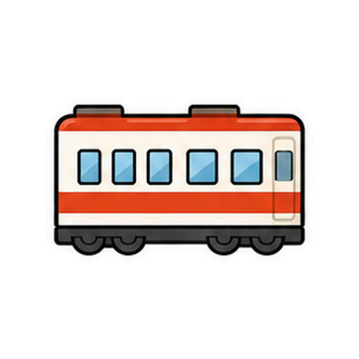 文字やロゴがない電車側面アイコン