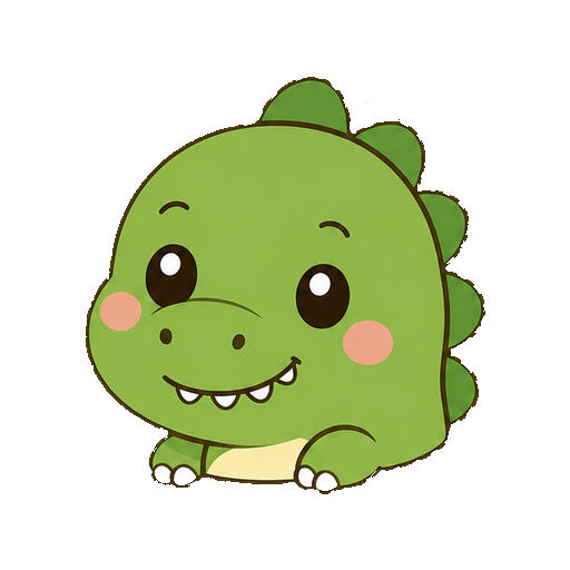 かわいいきょうりゅうのイラスト16点・ぬり絵15種類のカラー見本