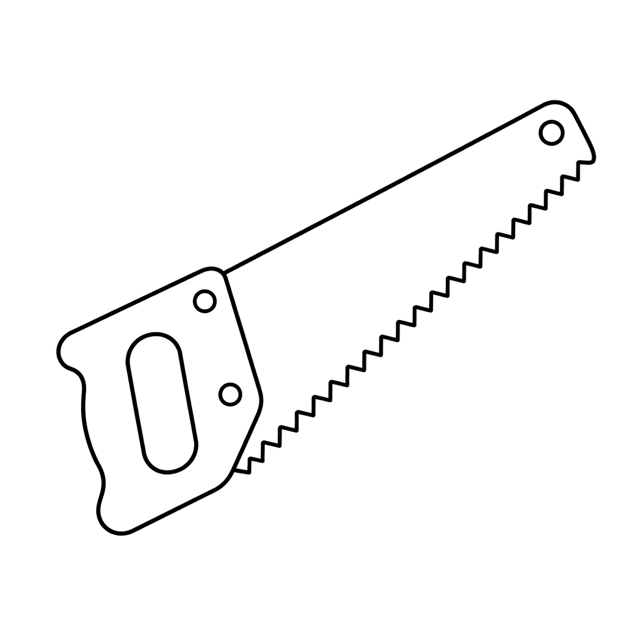 のこぎりのぬり絵用線画