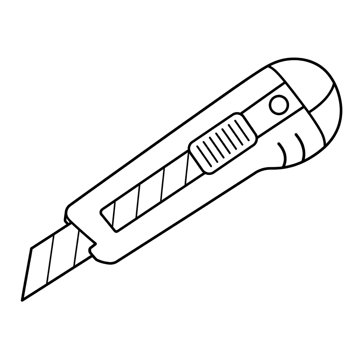 カッターのぬり絵用線画