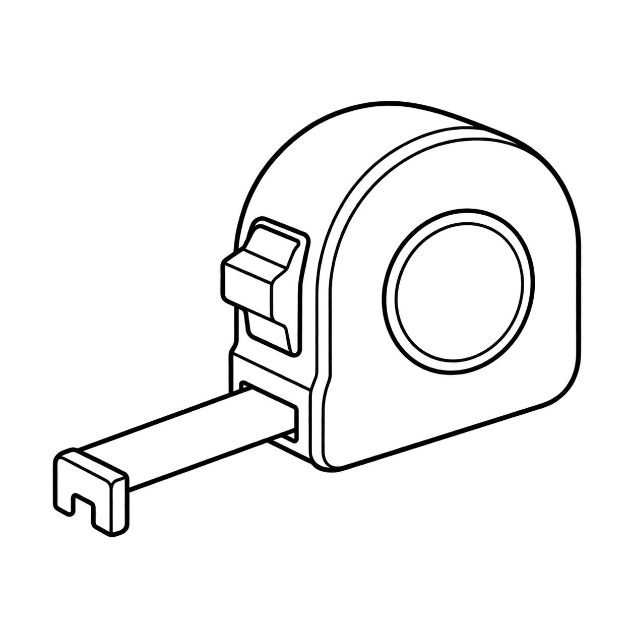 メジャーのぬり絵用線画
