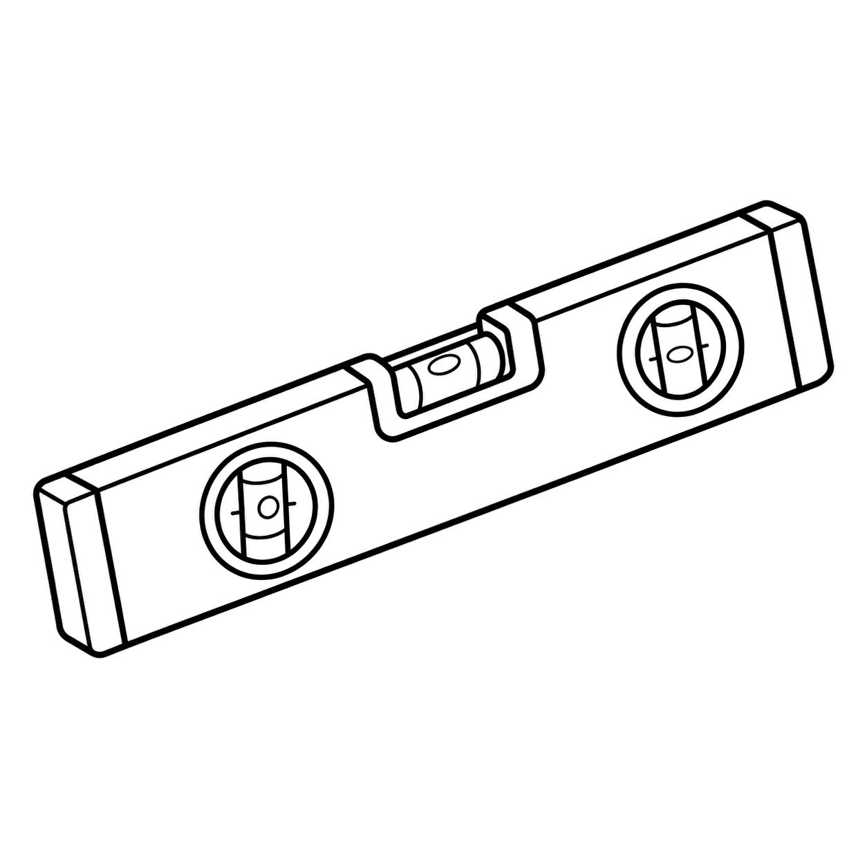 水平器のぬり絵用線画